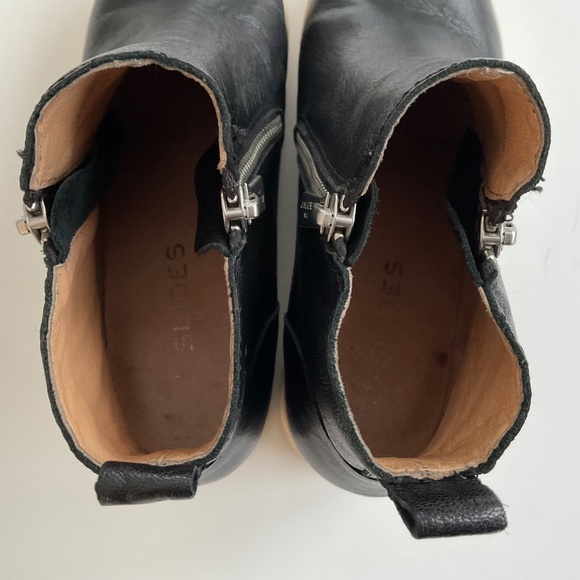 J/Slides NYC Sky Sneaker Boothies Sz 5M Zip Up Sides Ankle Almond Toe Streetwear - Picture 7 of 9